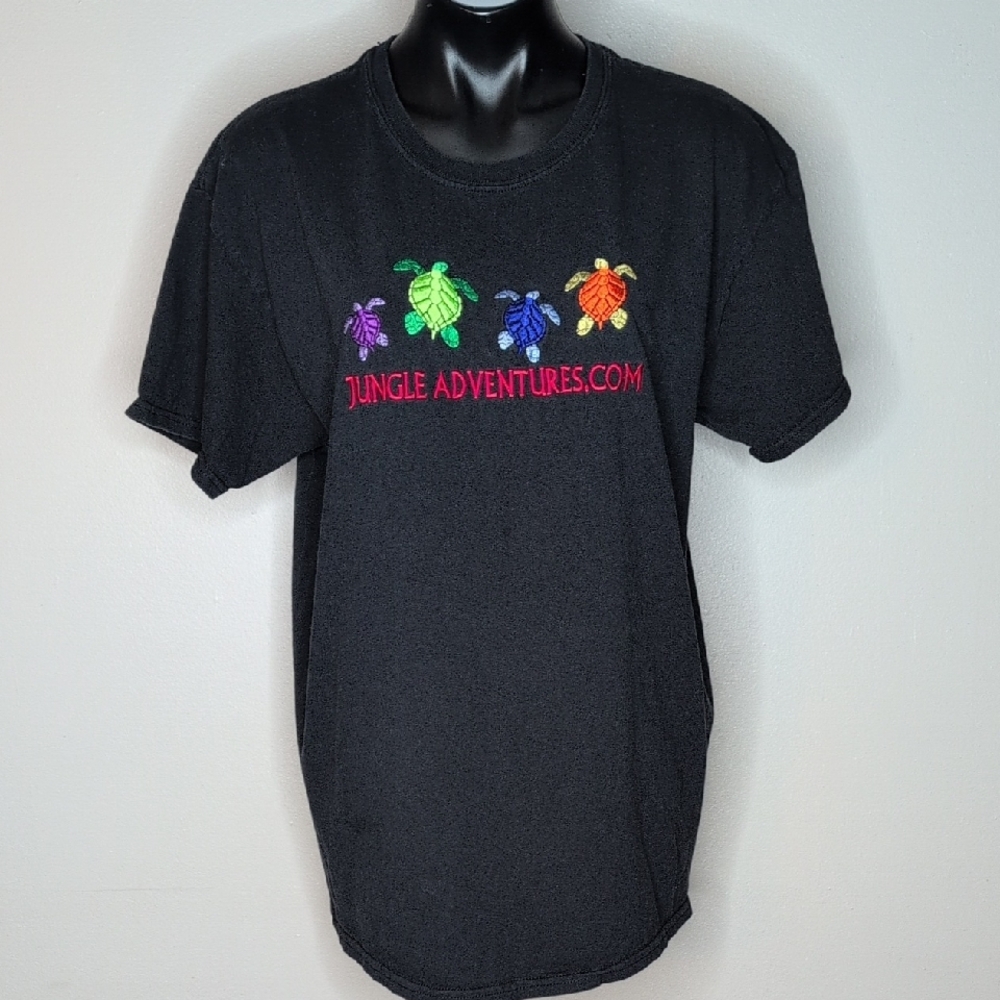 Unisex Jungle Adventures Turtle T-Shirt - Size L